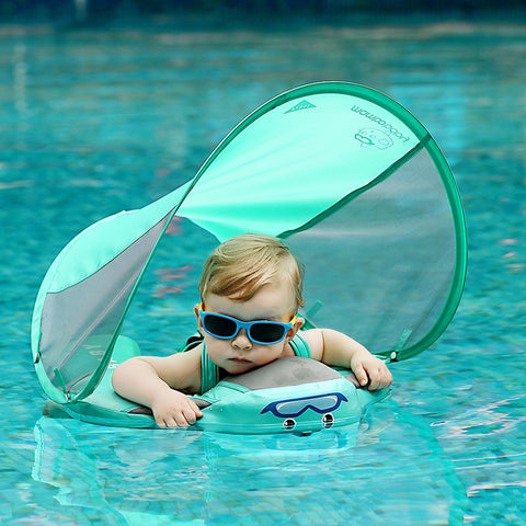 Image of Baby Swim Ring Float With Canopy