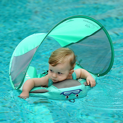 Image of Baby Swim Ring Float With Canopy