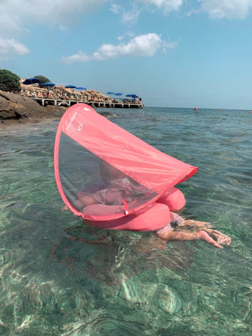 Image of Baby Swim Ring Float With Canopy