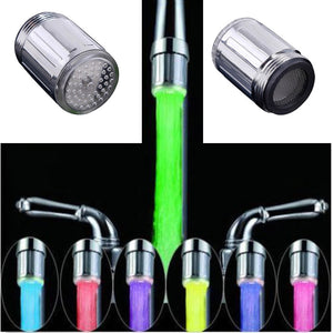 Colorful LED Water Faucet with 7 Colors Changing Temperature Control