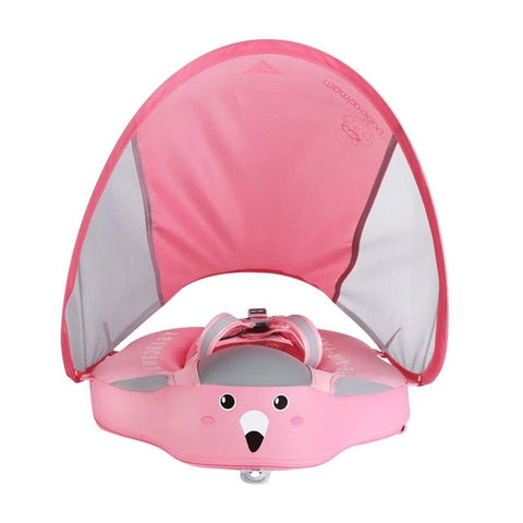 Image of Baby Swim Ring Float With Canopy